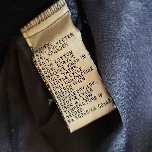 Allison Dailey Women's Zip Jacket Sz 10 Navy - Picture 6 of 9